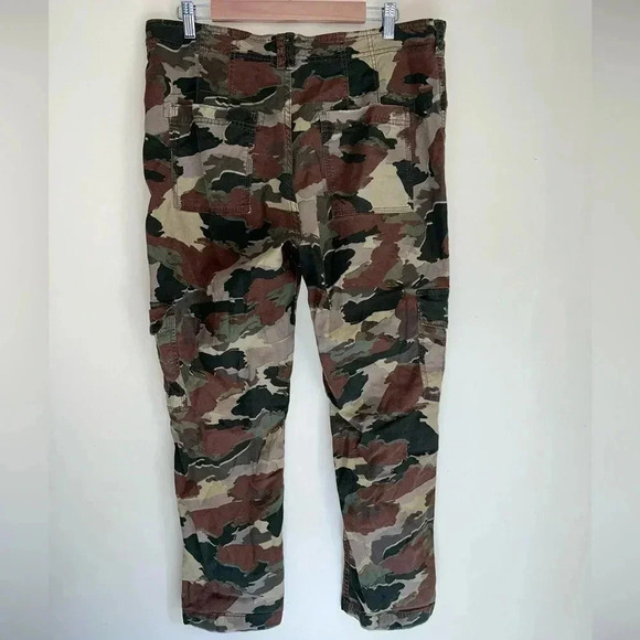 Anthropologie Linen Blend Camo Cargo pants size 31 - Picture 5 of 6
